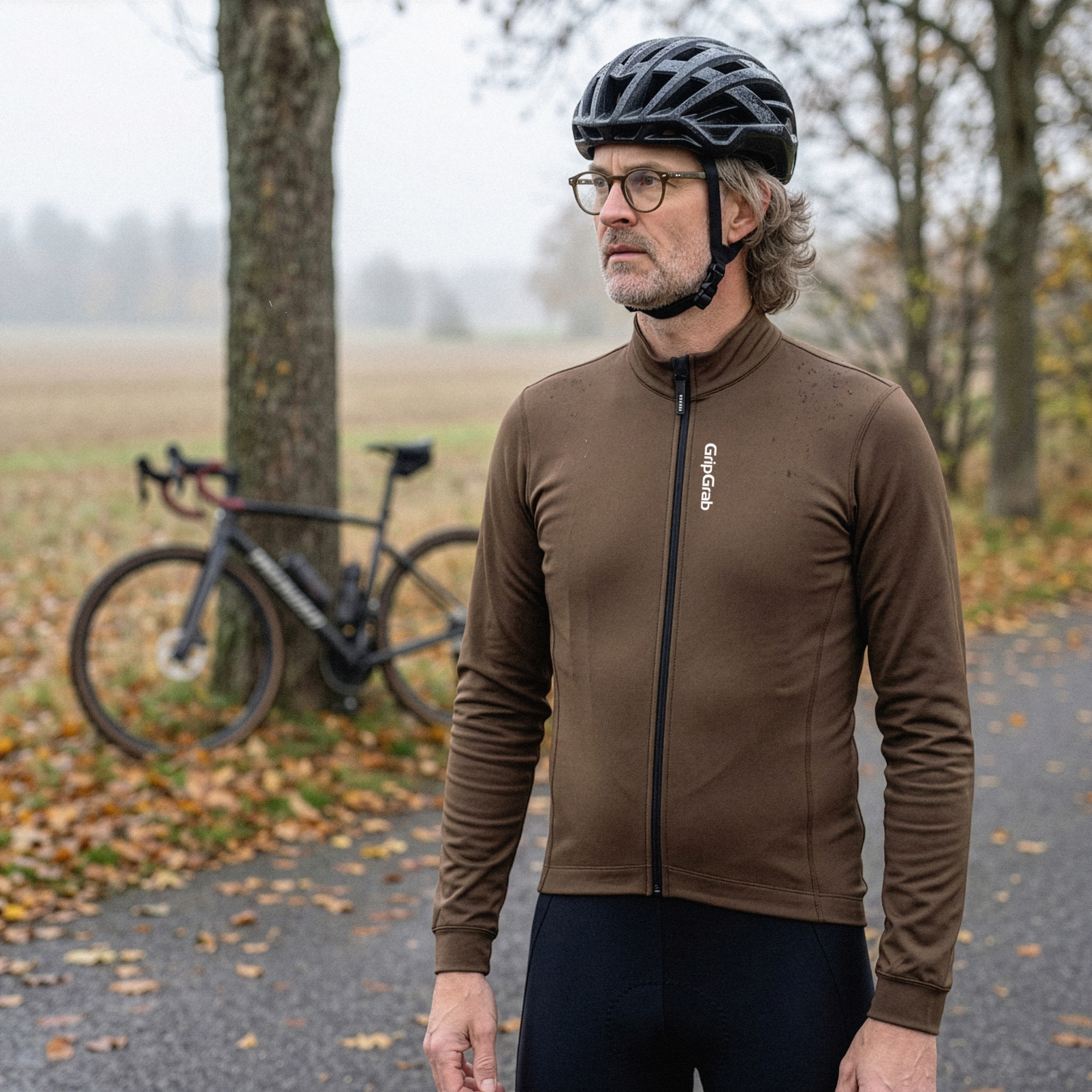 Beklædning - Cykeltrøjer - GripGrab RIDE Langærmet termocykeltrøje - Brown