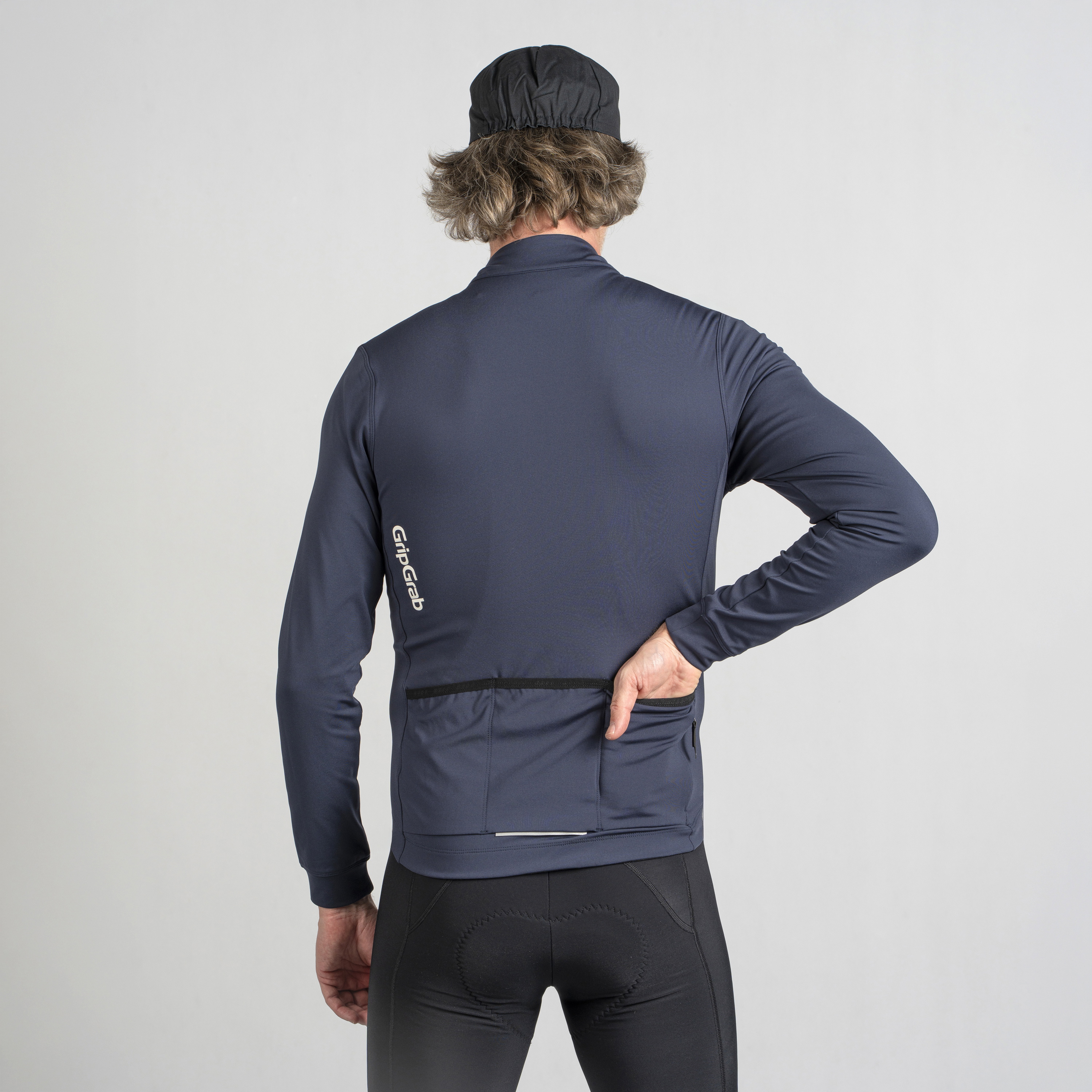 Beklædning - Cykeltrøjer - GripGrab RIDE Langærmet termocykeltrøje - Navy Blue
