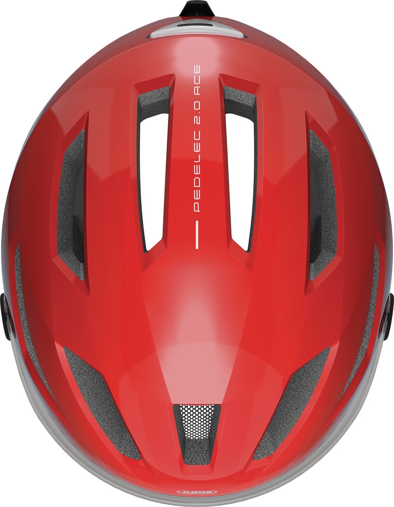 Beklædning - Cykelhjelme - Abus Pedelec 2.0 ACE m. LED lys - Rød (elcykel hjelm)