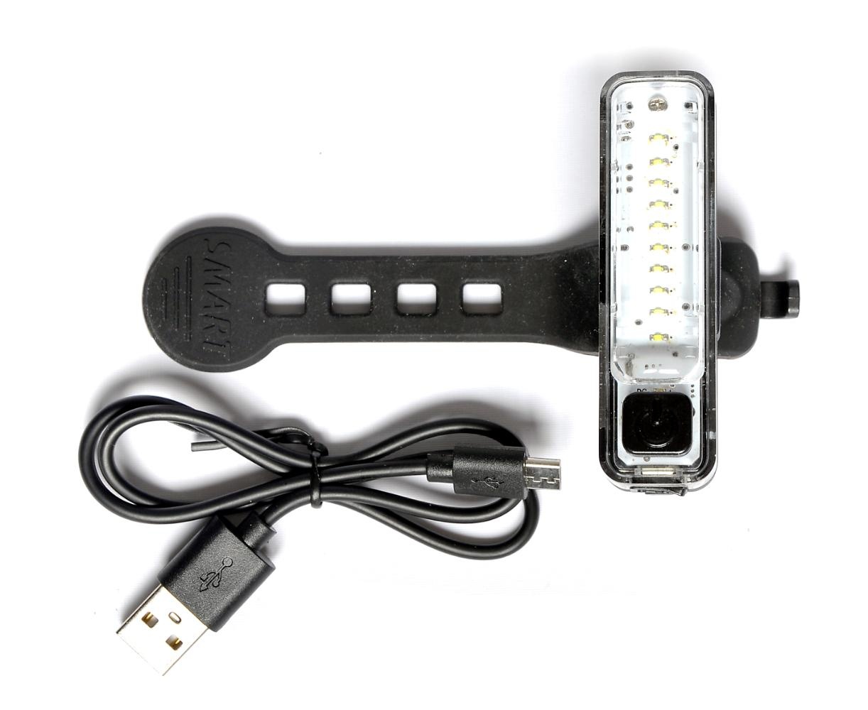 Se SMART Acrux Micro LED Forlygte USB hos Cykelexperten.dk
