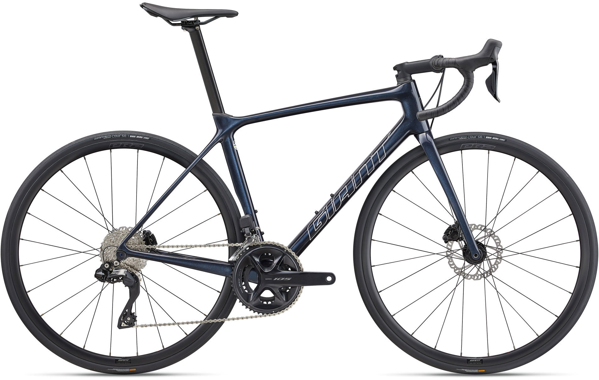 Se Giant TCR Advanced Disc 1 Di2 2023 - Blå hos Cykelexperten.dk