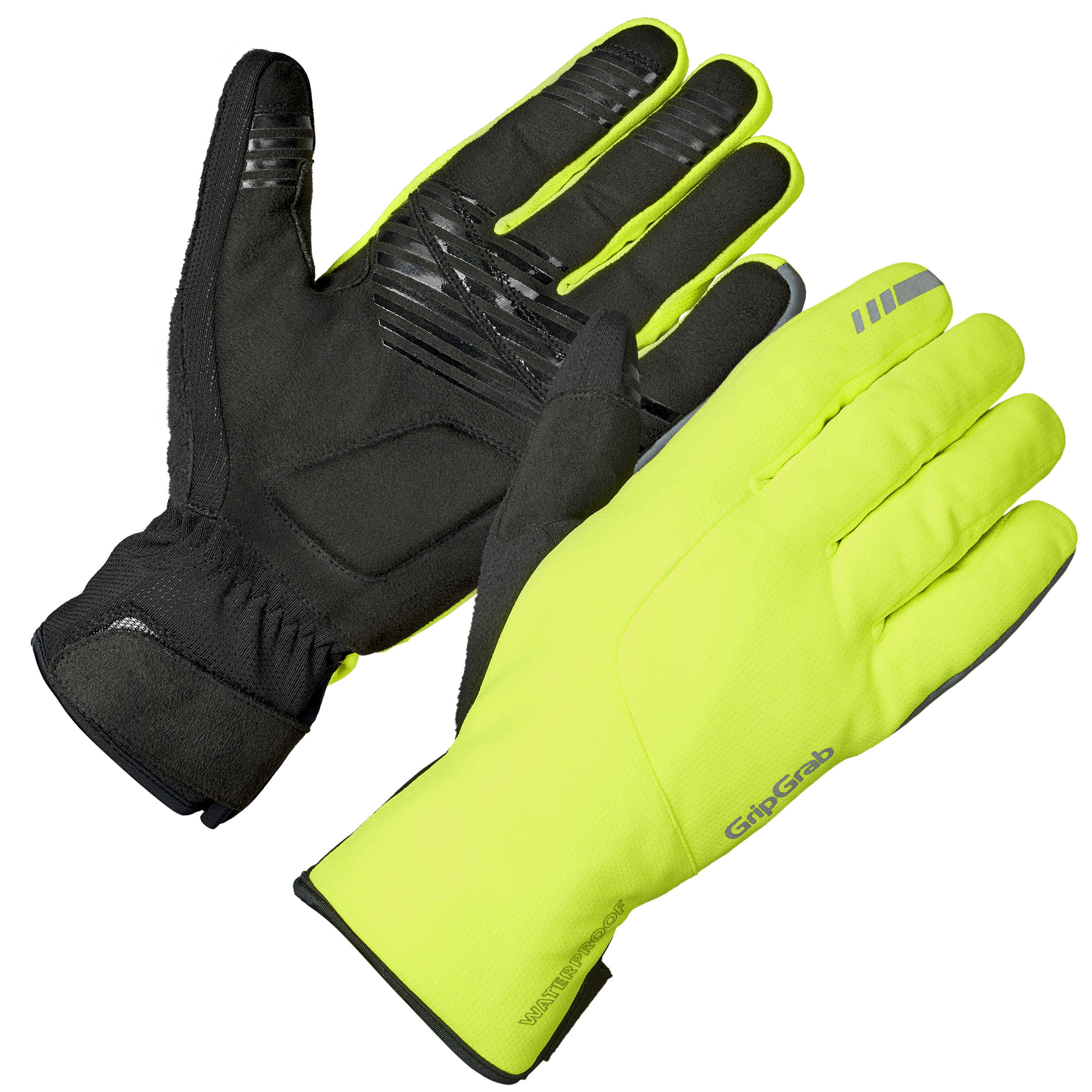 Gripgrab Polaris 2 - Vandtætte vinter cykelhandsker - Hi-Vis - Str. XL