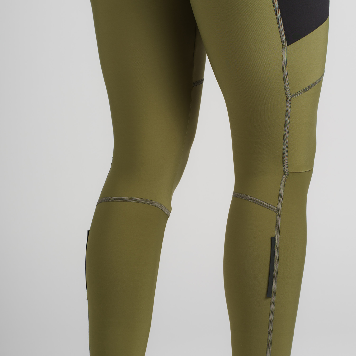 Beklædning - Cykelbukser - GripGrab PACR Thermo bibtights til damer - Olive Green