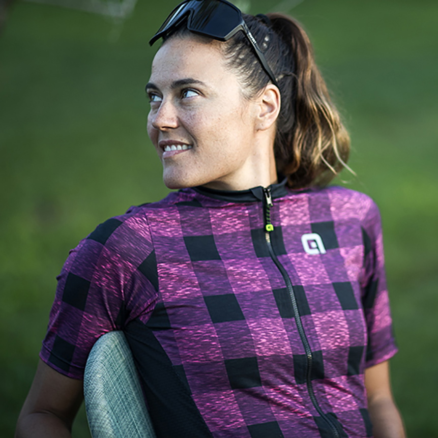 Beklædning - Cykeltrøjer - Alé Jersey Women Gravel Scottish - Lyserød