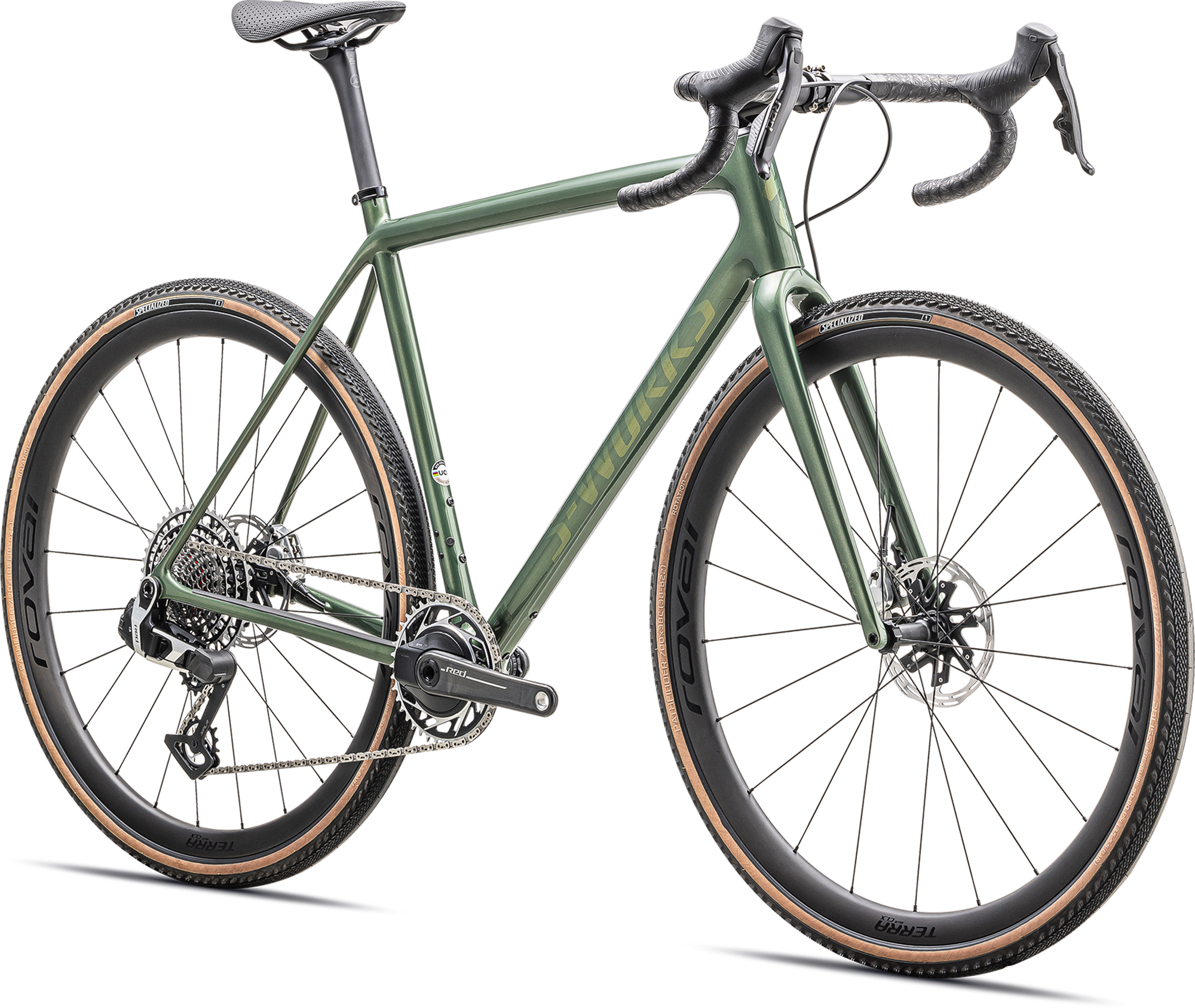 Cykler - Gravel cykler - Specialized S-Works Crux - SRAM RED XPLR 2025 - Gloss Cypress Metallic