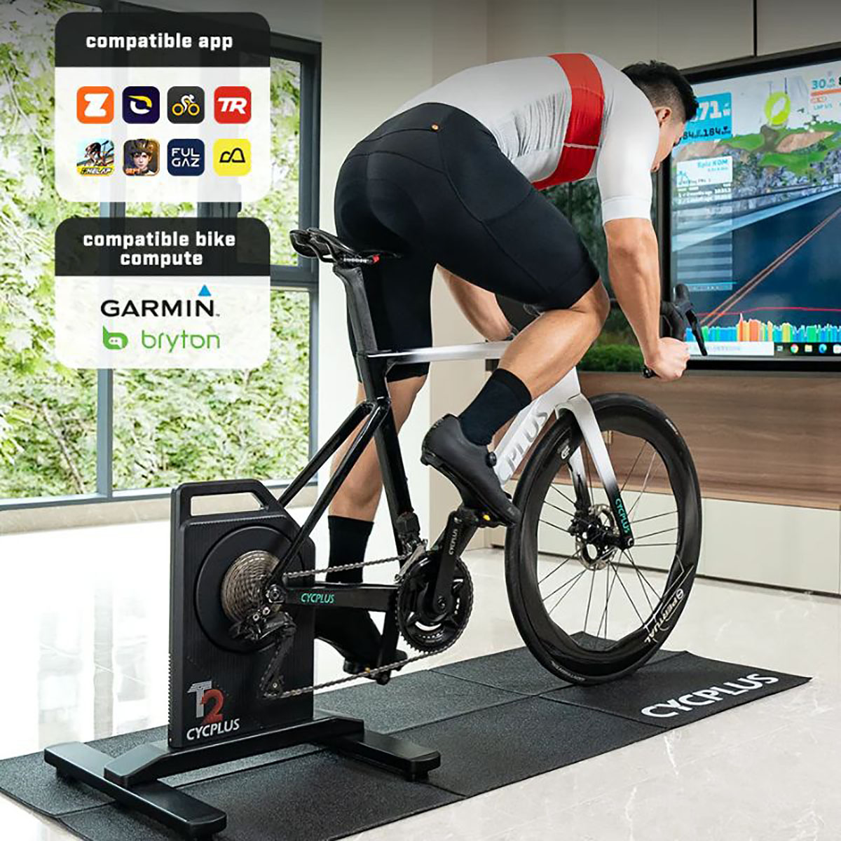Tilbehør - Hometrainer - Cycplus T2H Hometrainer