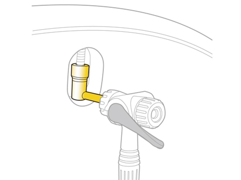 Tilbehør - Cykelpumper - Topeak Pressure-Rite Presta Ventiladapter