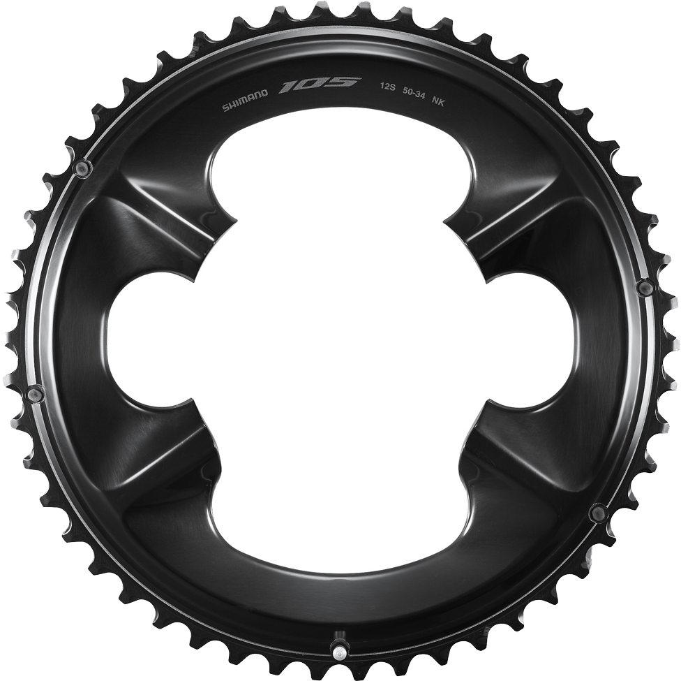 Shimano 105 FC-R7100 Klinge 50T-NK Ydre til 50-34T 12 speed Sort