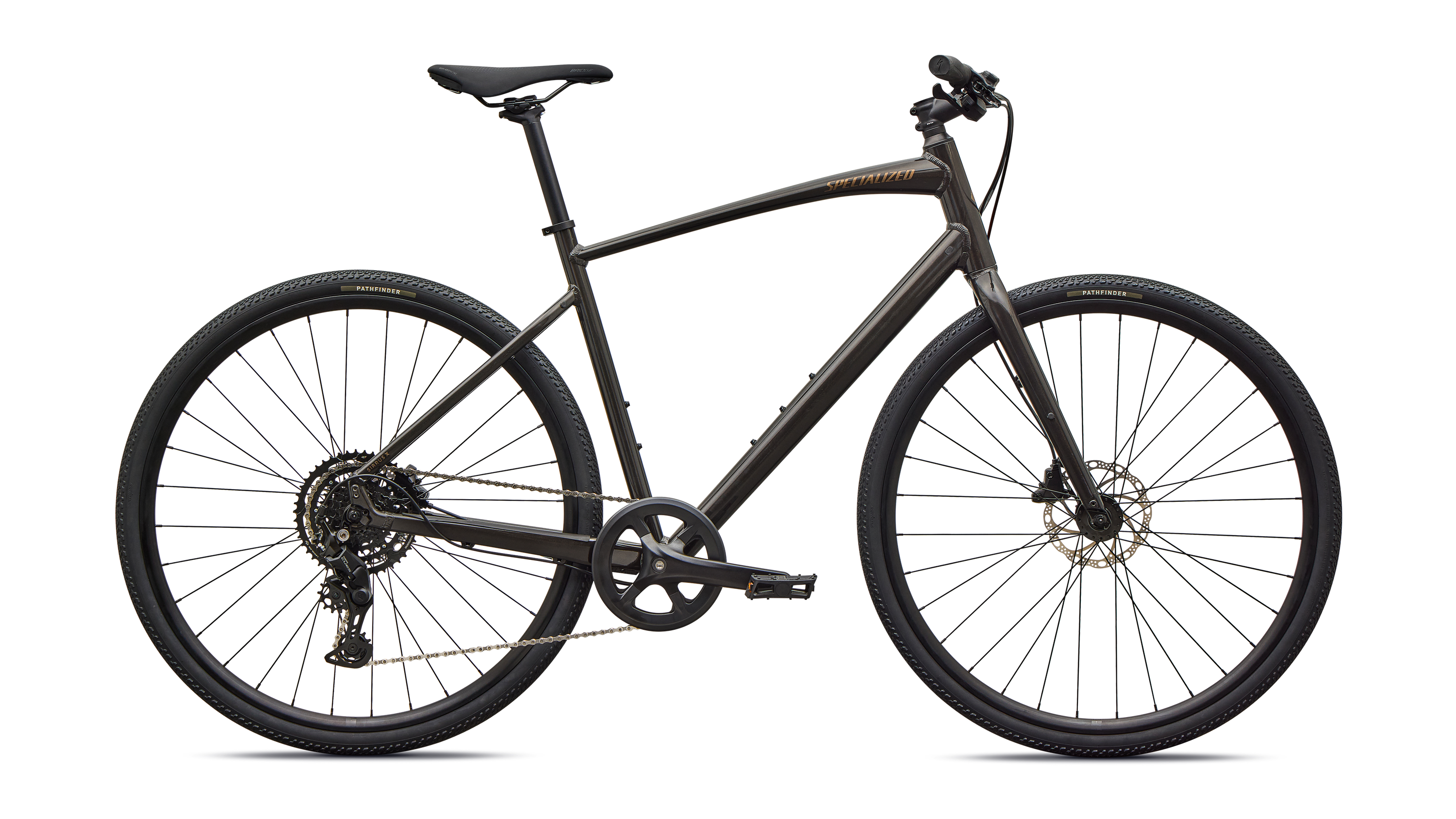 Cykler - Herrecykler - Specialized Sirrus X 2.0 2027 - Gloss Metallic Obsidian / Burnt Gold