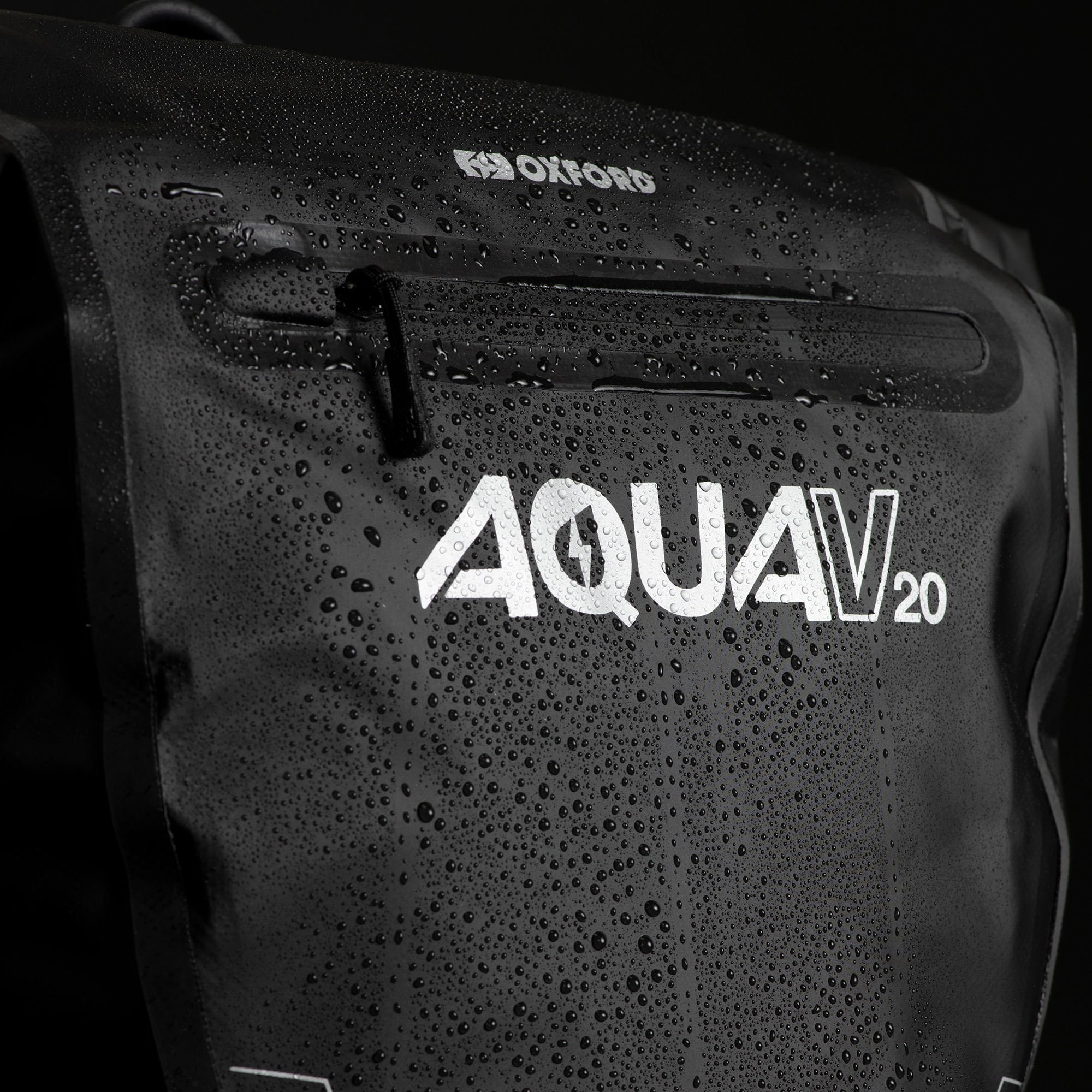 Tilbehør - Cykeltasker - OXFORD Aqua V 20L Single QR Pannier Bag - Black