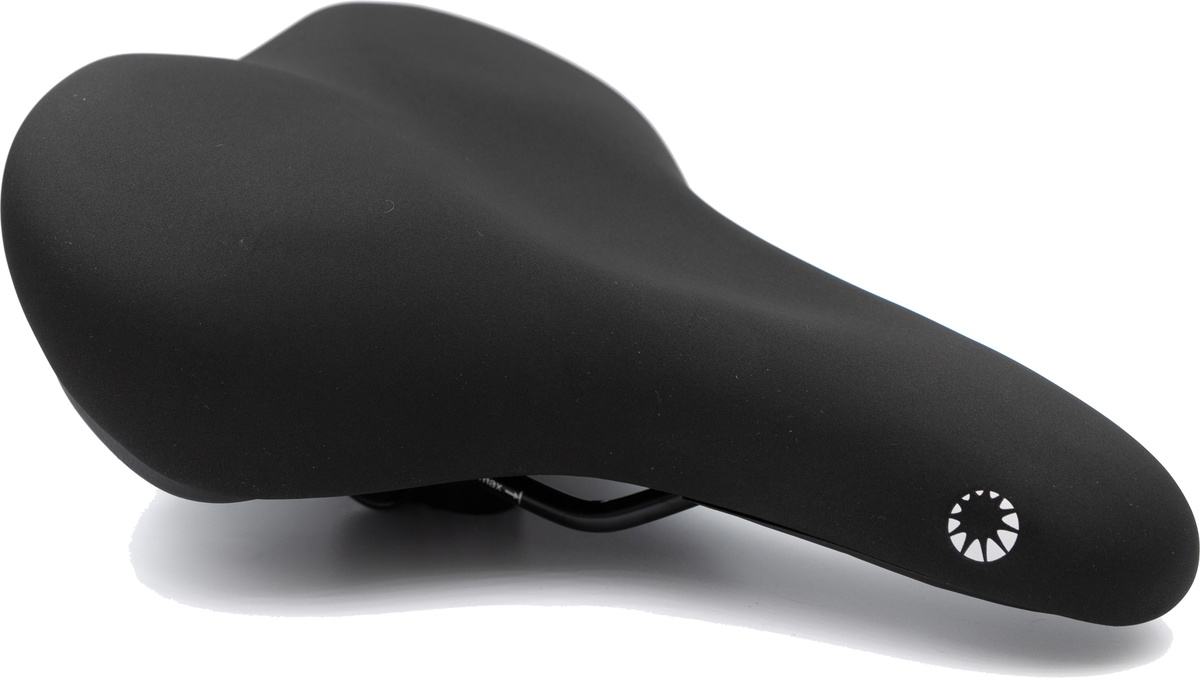 Bike Attitude Lady Comfort Lux Sadel Memory Foam 272x201mm - Sort