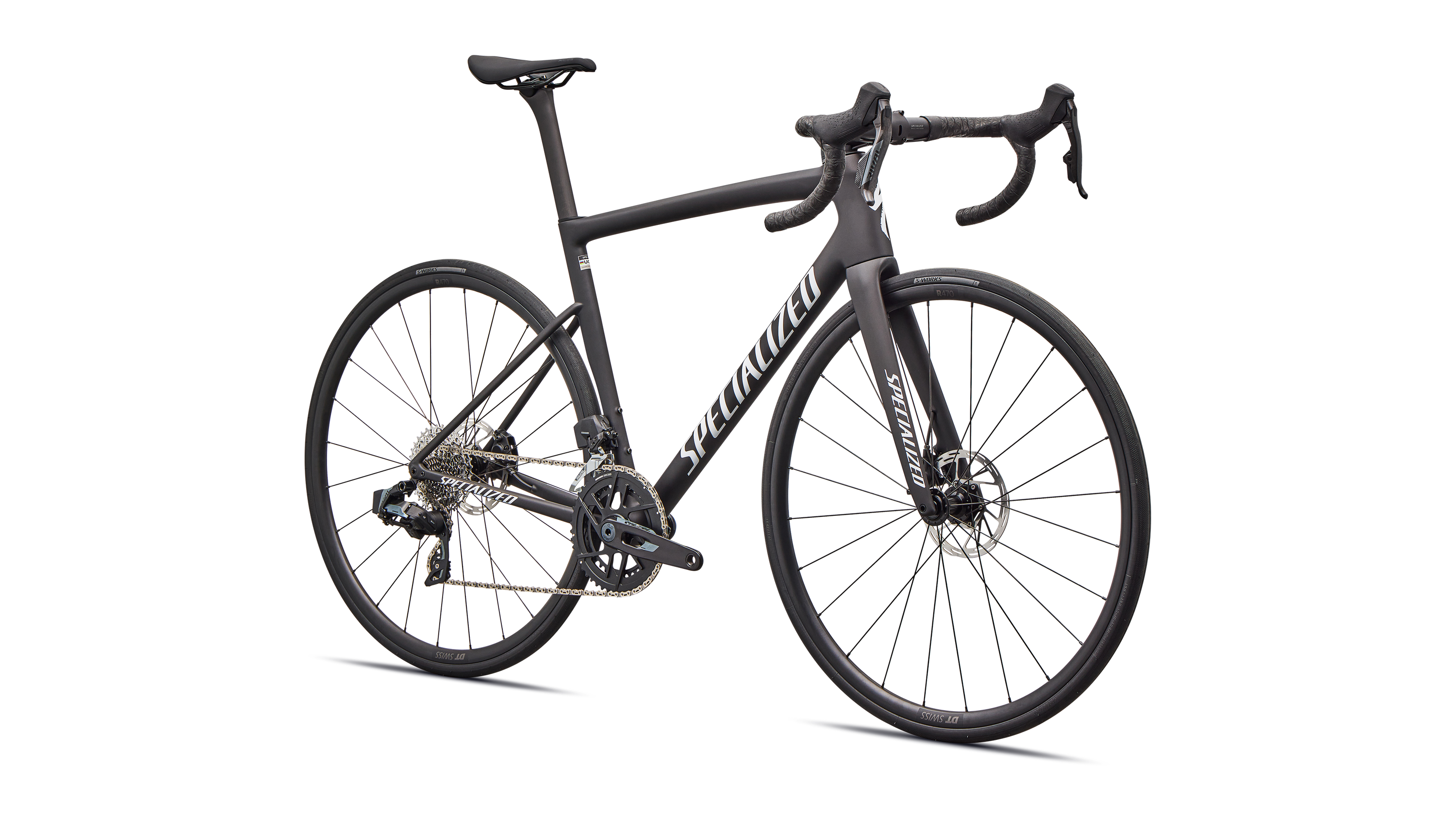 Cykler - Racercykler - Specialized Tarmac SL8 Comp - SRAM Rival AXS 2026 - Satin Carbon / White