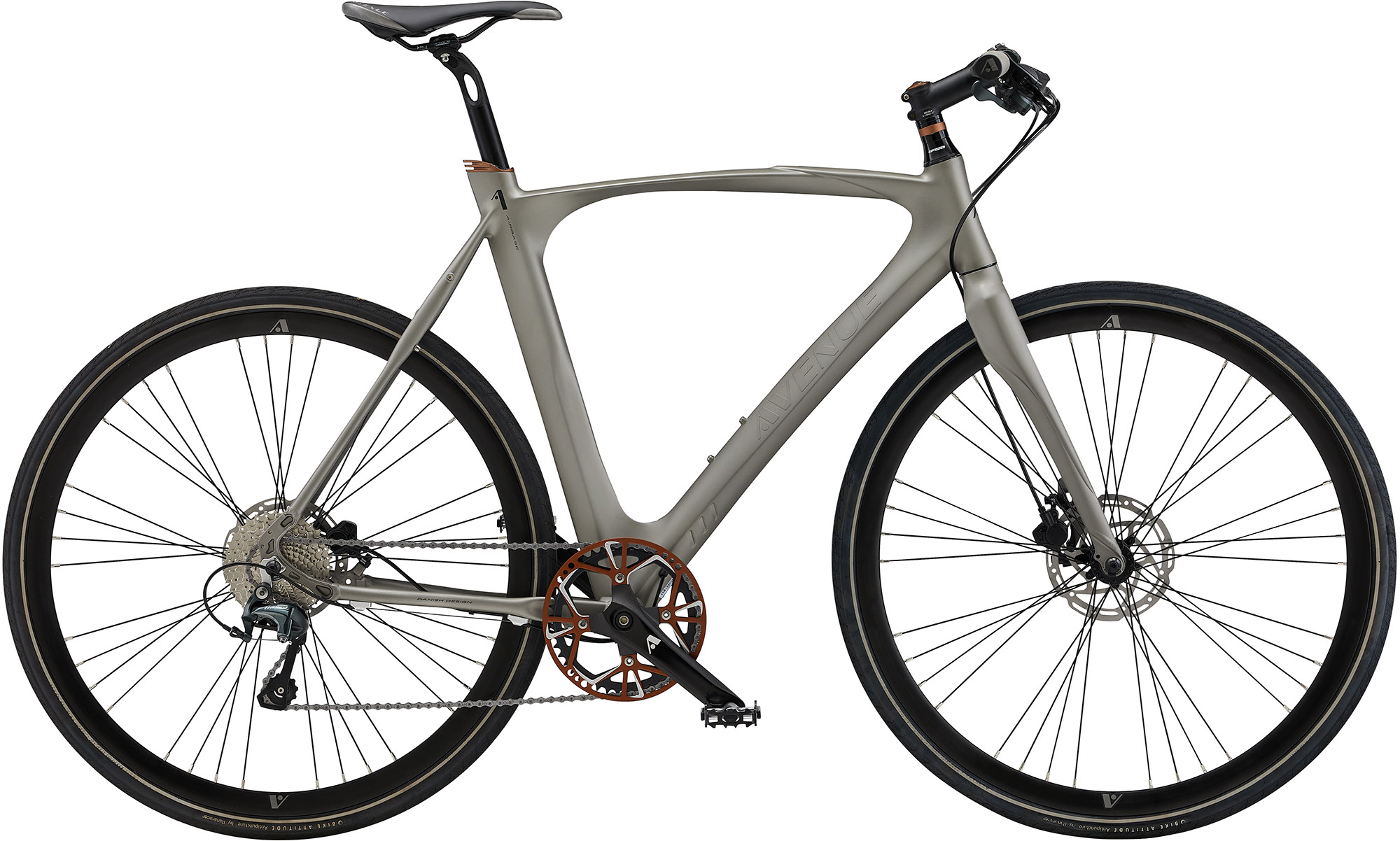 Cykler - Herrecykler - Avenue Airbase Herre 10g Tiagra 2026 - Matt Silver