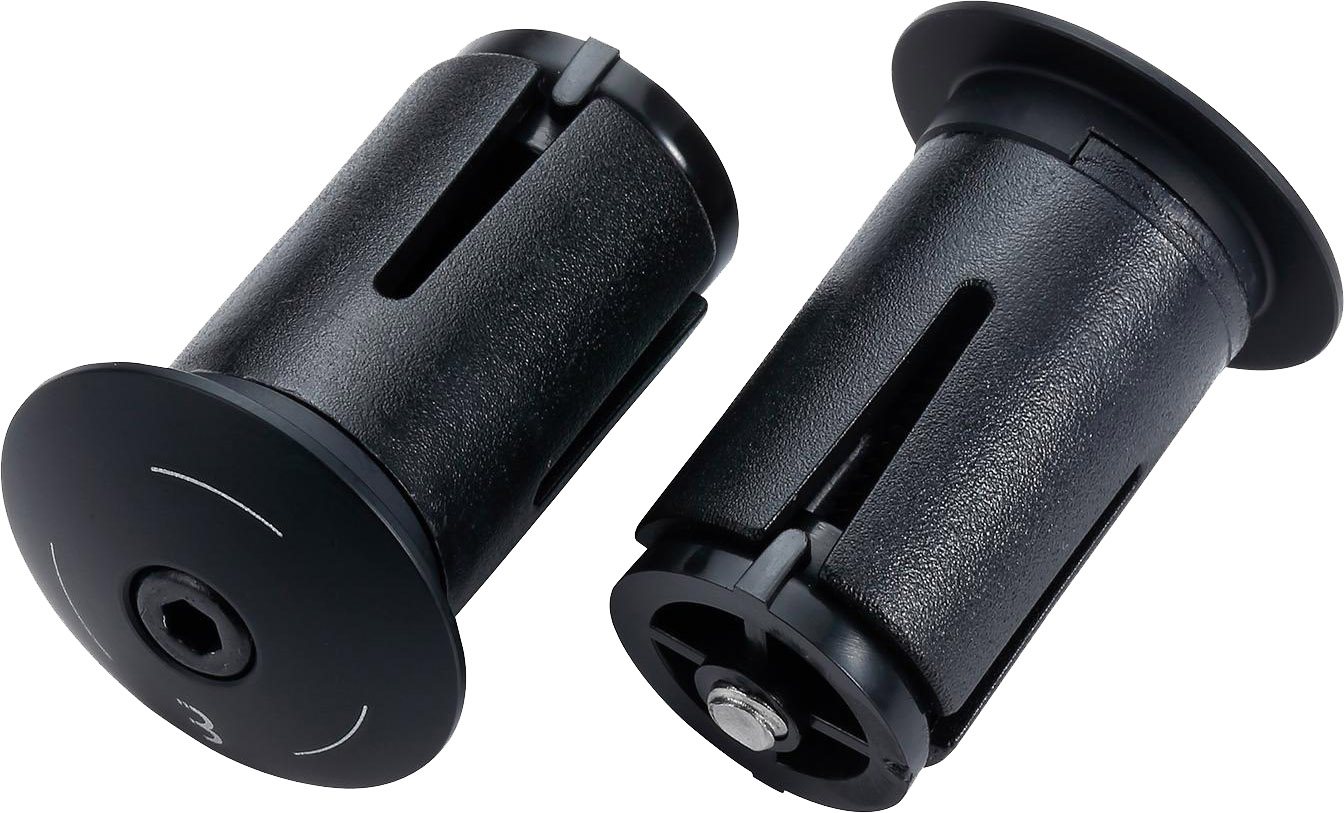 Tilbehør - Styrbånd - BBB ScrewOn Styrpropper Alu 18-22mm - Sort (2 stk.)