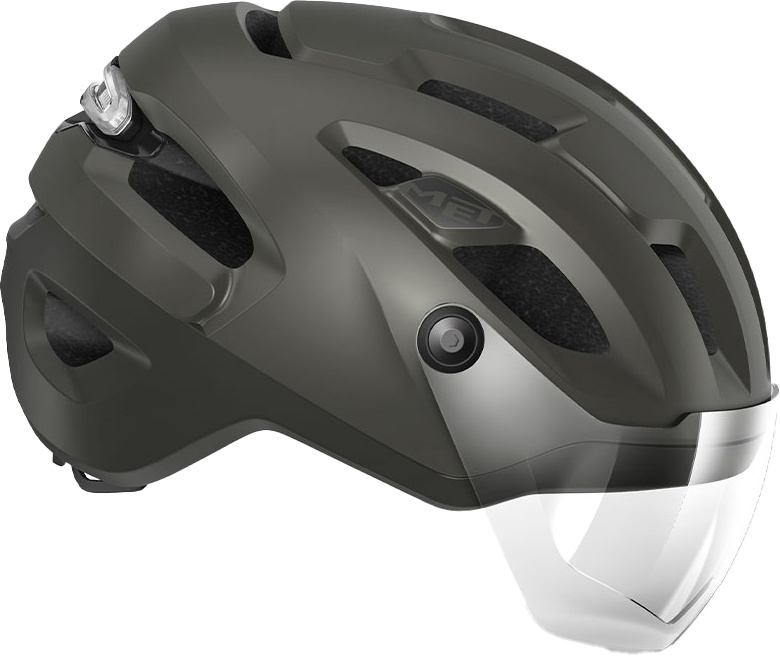 Beklædning - Cykelhjelme - MET Helmet Intercity m. LED lys MIPS - Grå