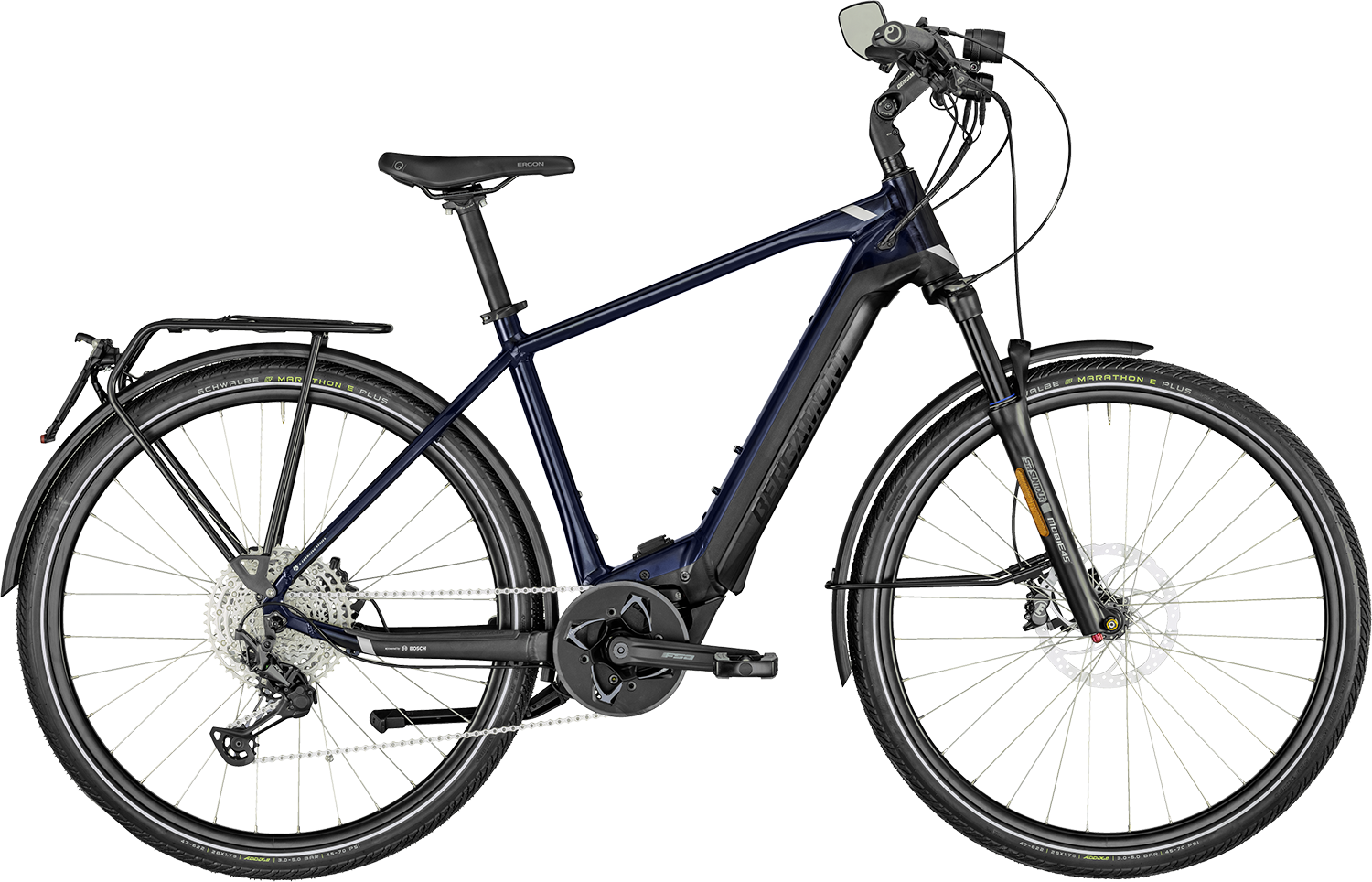 Cykler - Elcykler - Bergamont E-Horizon Elite Speed Gent 2022 - Blå/Sort (45 km/t Speed Pedelec) (Udstillingsmodel)