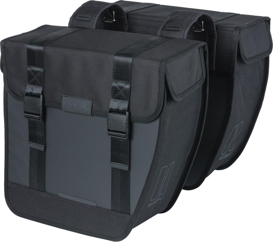 Basil TOUR Vandtæt Taskesæt 35x14x35cm (2x17L) - MIK AVS Uniklip Racktime