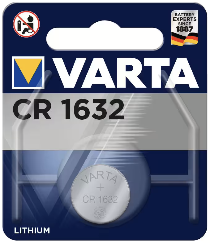 Varta CR1632 (3V, 140mAh) - Litium