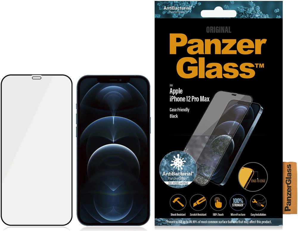 Tilbehør - Mobilholdere - Panzerglass Apple iPhone 12 Pro Max Case Friendly beskyttelselsglas