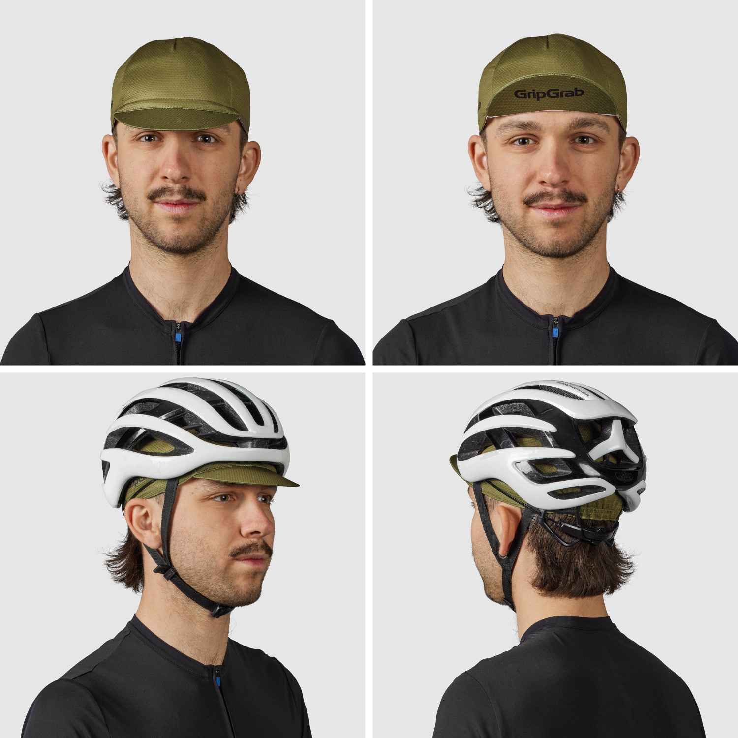 Beklædning - Cykelkasketter - GripGrab Letvægts Summer Cycling Cap - Olive Green