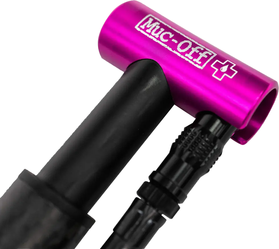 Tilbehør - Cykelpumper - Muc-Off Mini Pump Airmach Carbon 130 psi - Black/Pink