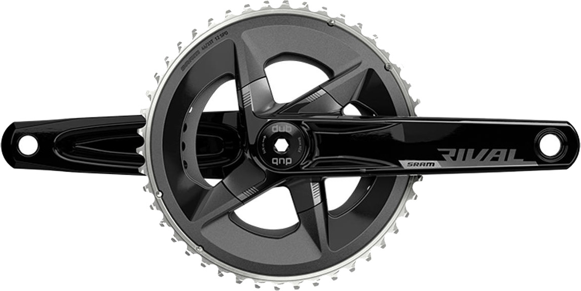 SRAM Rival AXS Wide DUB Kranksæt 46/33T 175mm 2x12 speed Sort (uden krankboks) SRAM Rival AXS Wide DUB Kranksæt 46/33T 175mm 2x12 speed Sort (uden krankboks)