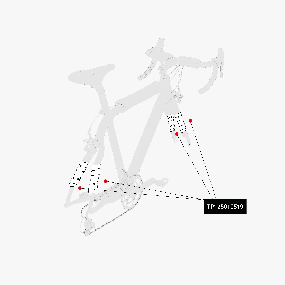 Tilbehør - Cykelkuffert - Scicon Front Fork & Seat Stay Pad Kit