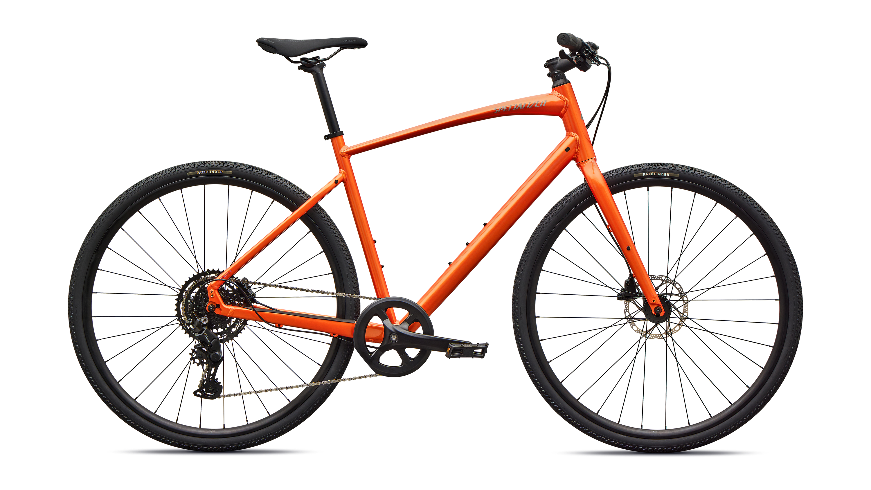 Cykler - Herrecykler - Specialized Sirrus X 2.0 2027 - Gloss Tangerine / Shadow Silver