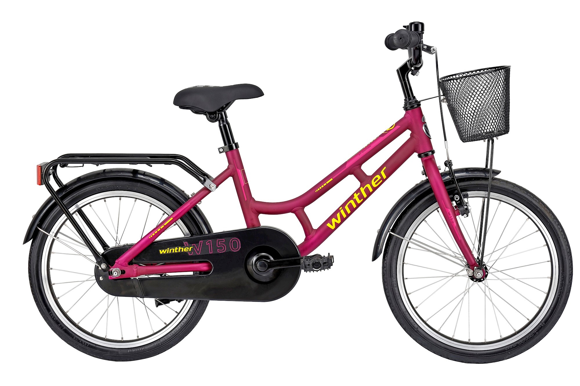Cykler - Børnecykler - Winther 150 18" Pige 1g 2023 - Lilla/Lyserød