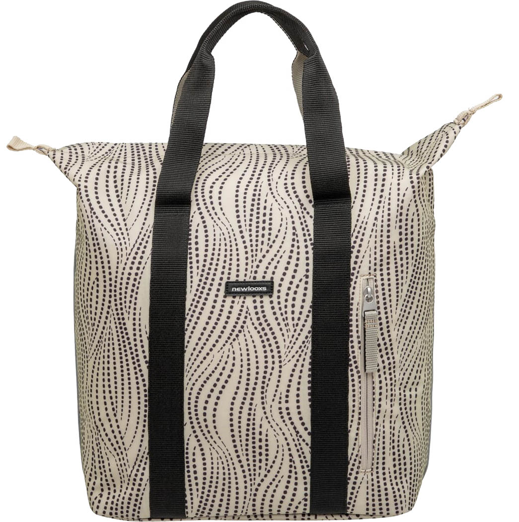 Tilbehør - Cykeltasker - New Looxs Oslo Shopper Kota Sidetaske - Beige Dots
