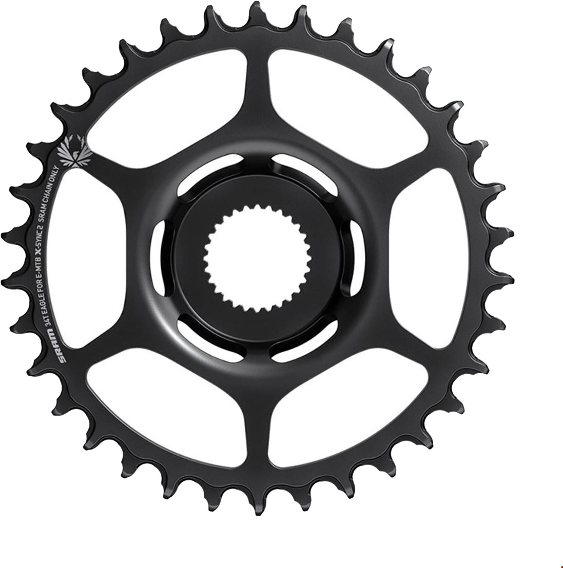SRAM X-SYNC Klinge 34T til Bosch E-bike Motor Direct Mount 12 speed Sort