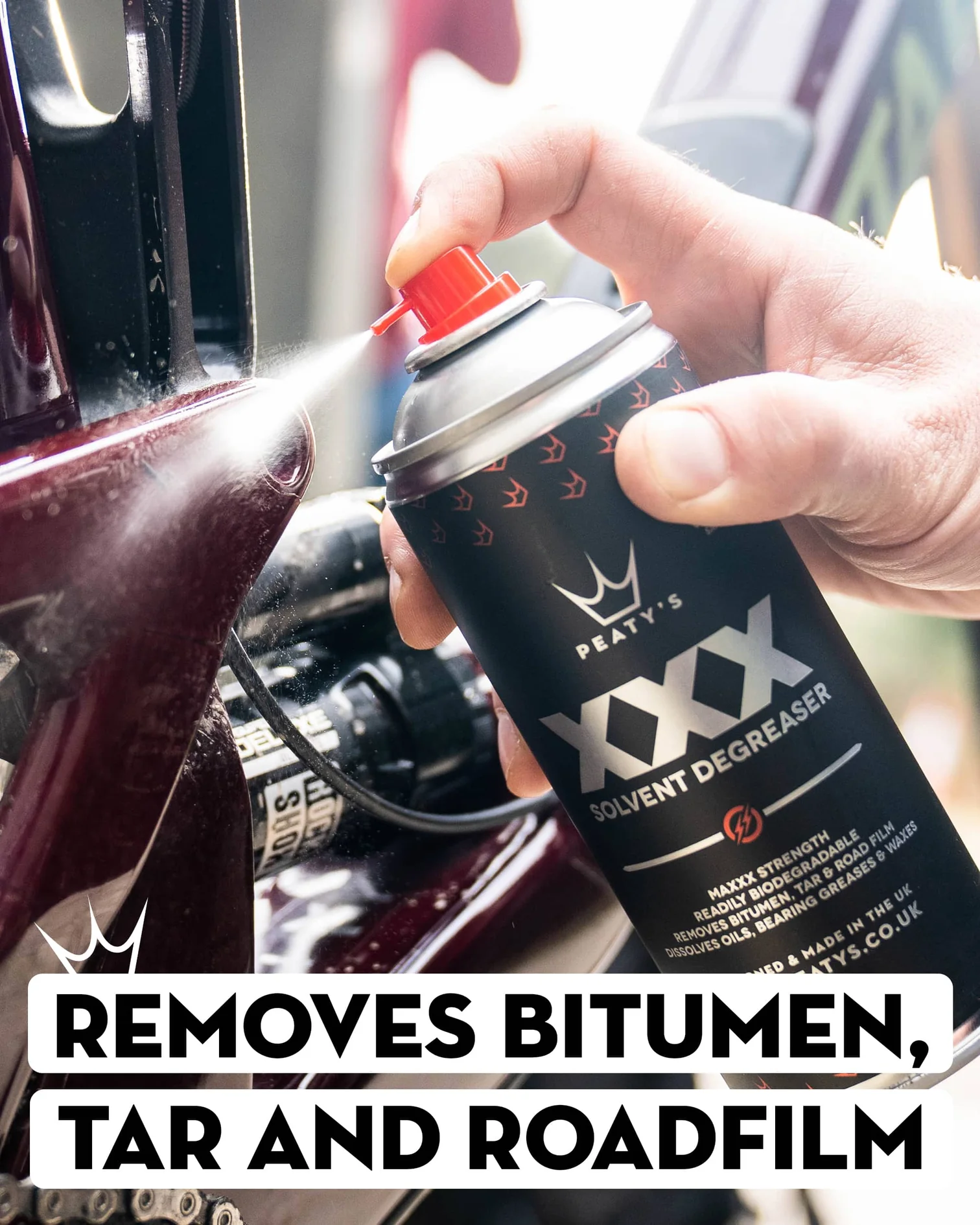 Tilbehør - Værktøj - Peaty's XXX Solvent Degreaser 400ml Aerosol