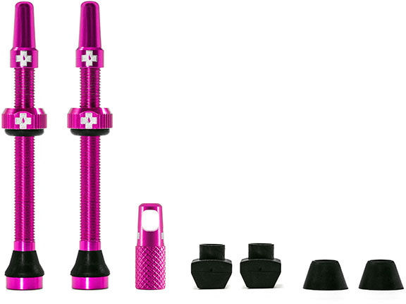 Tubeless Valve Ventil Kit 60 Mm Pink Fra Muc Off