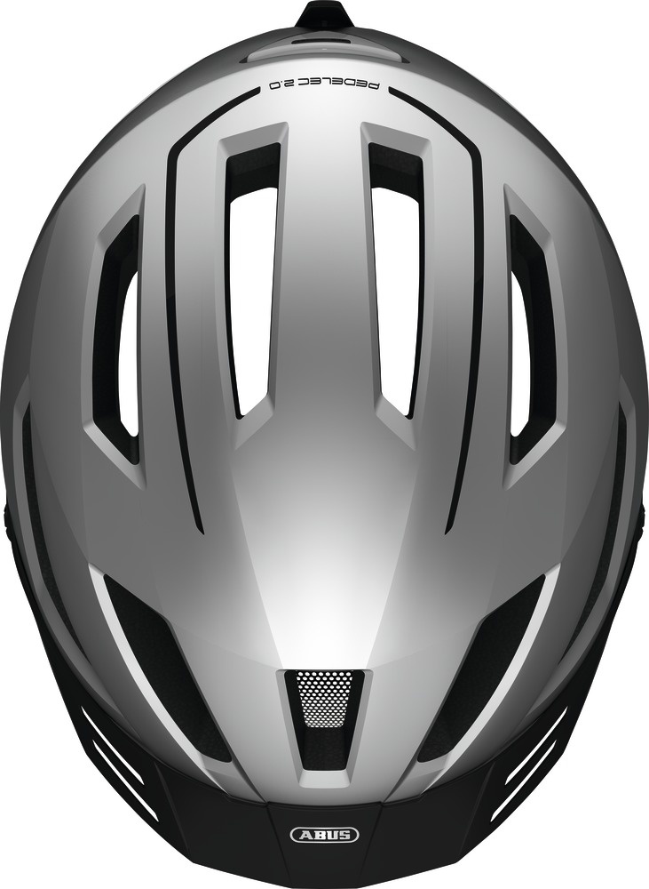 Beklædning - Cykelhjelme - Abus Pedelec 2.0 Hjelm m. LED lys - Sølv (elcykel hjelm)