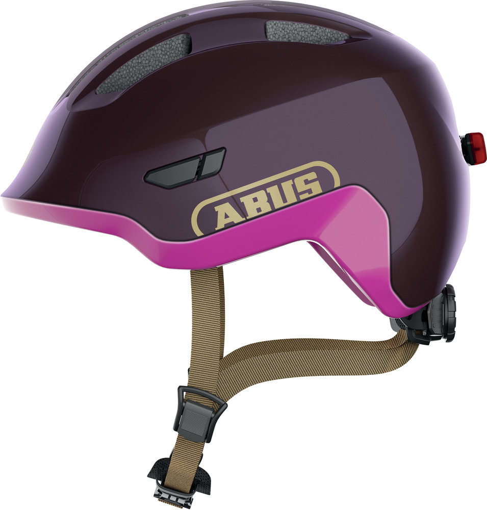 Abus Smiley 3.0 ACE m. LED lys - Lilla/Lyserød (DK)