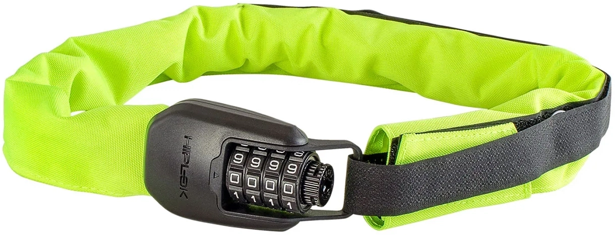 HIPLOK Spin Wearable Chain Lock - Neon Yellow