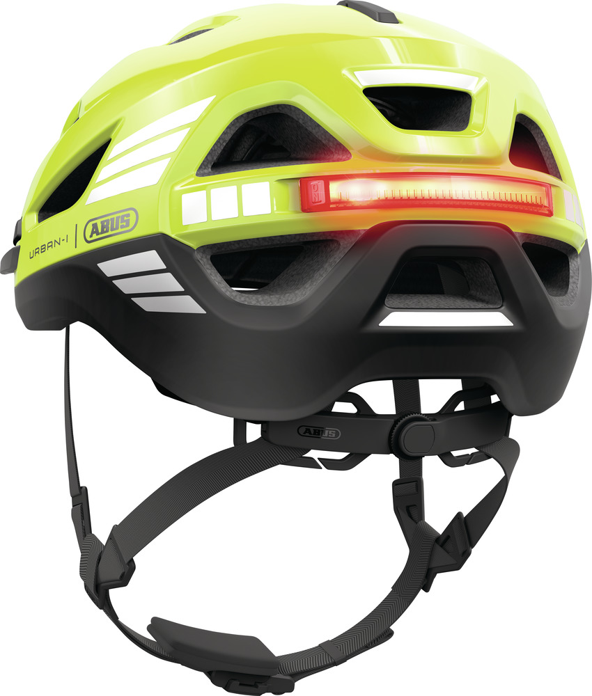 Beklædning - Cykelhjelme - Abus Hjelm Urban-I 4.0 ACE m. LED - Signal Yellow