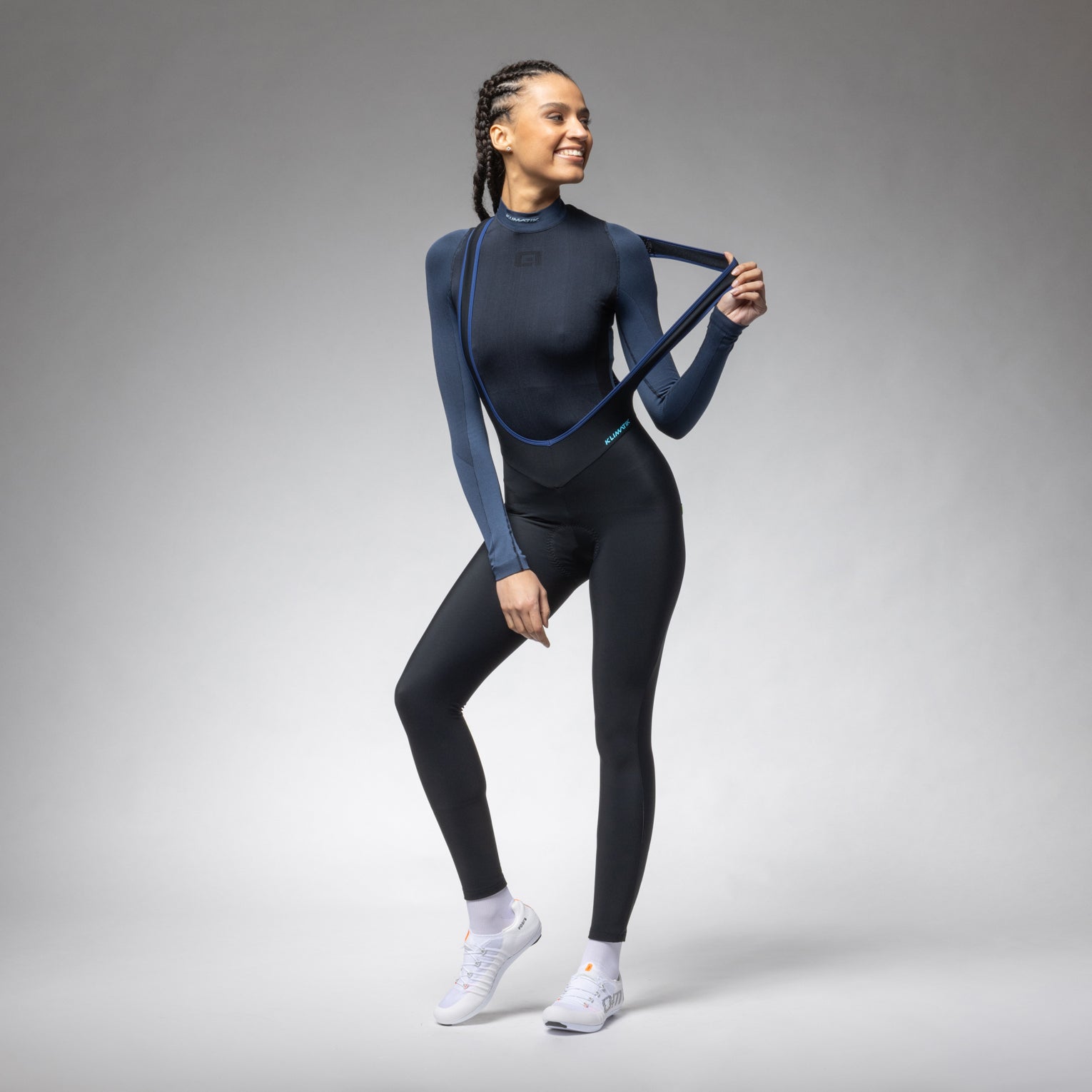 Beklædning - Cykelbukser - Alé K-ATMO 3.0 CALZAM. CB DONNA Women's Bibtights - Nero/Black