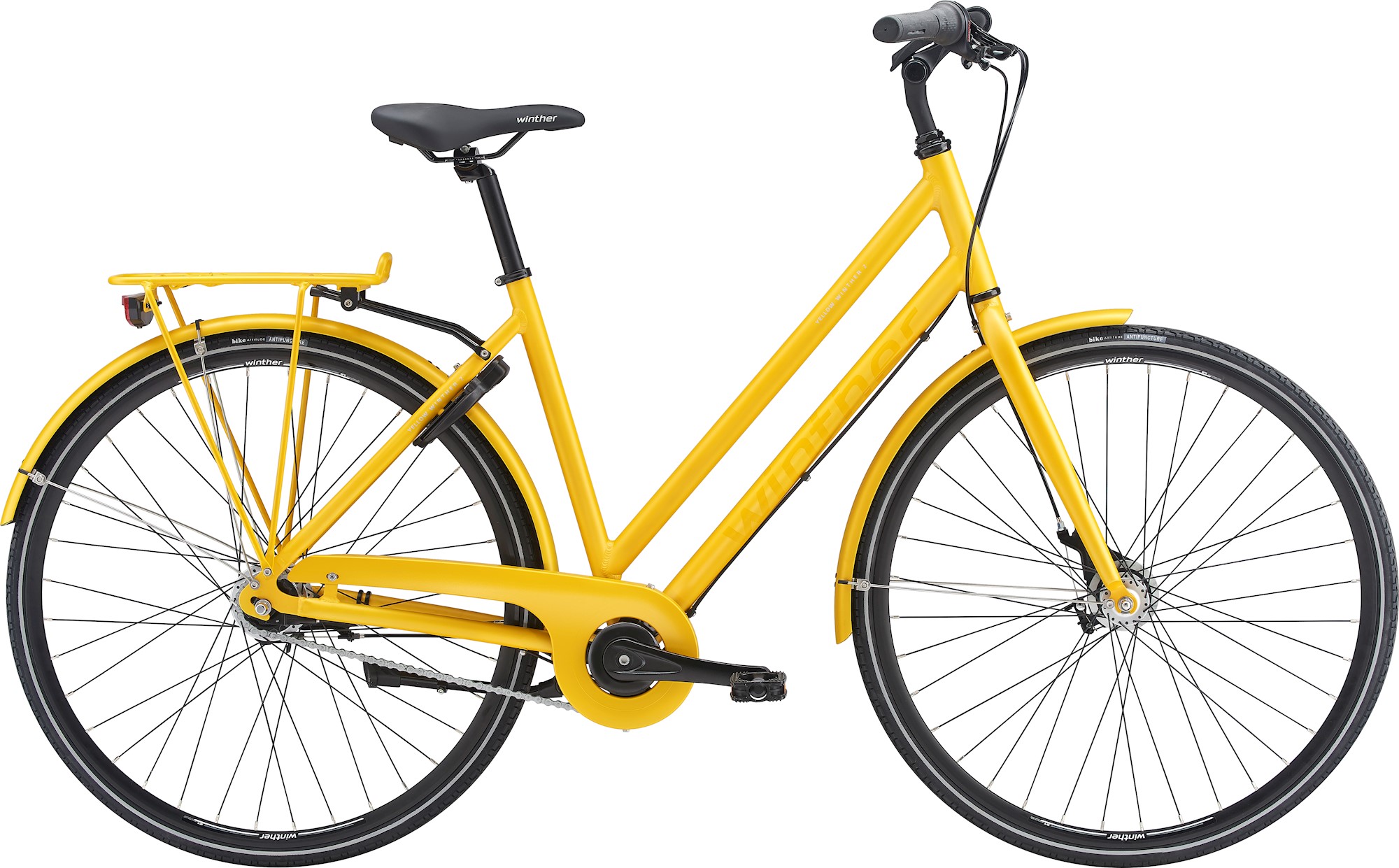 Yellow Winther 2 Dame 7g 7g 2021 - Gul Cykler > Damecykler