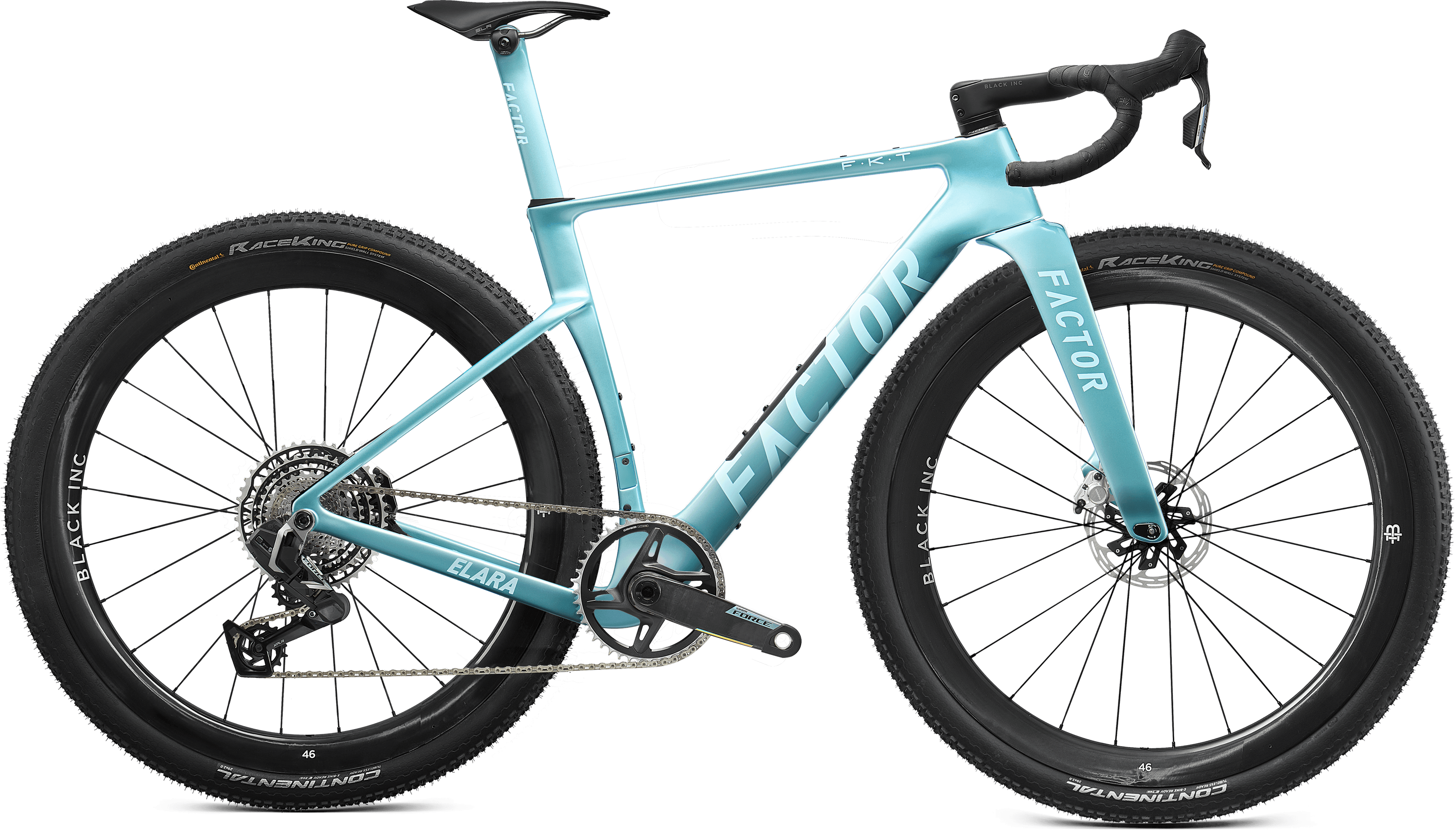 Factor ELARA GRAVEL SRAM FORCE XPLR Black Inc 46 2026 - Virescent Blue