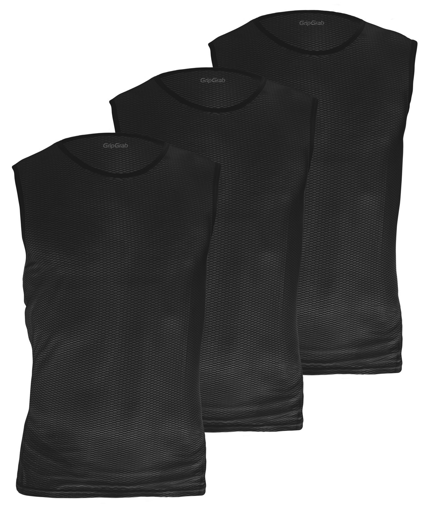 GripGrab UL SL Mesh Base Layer 3Pack 9013 - Svedundertrøje u. ærme - Sort - Str. XXL