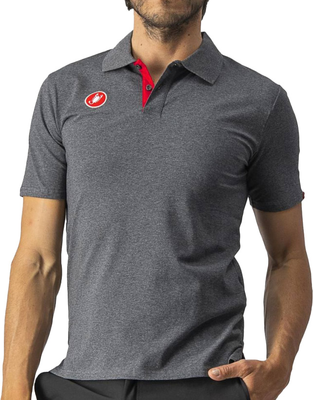 Castelli Race Day Polo T Shirt Grå