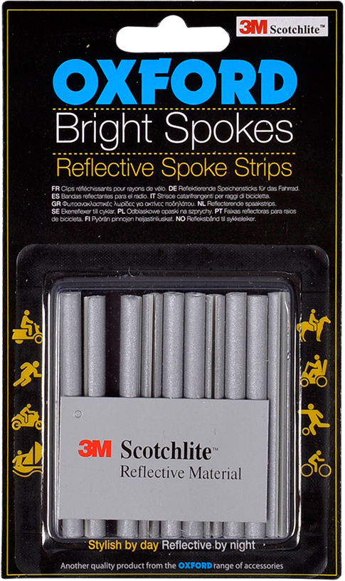 Tilbehør - Sikkerhedsudstyr - OXC Bright Spokes Egereflekser Clip-On - 10 stk.