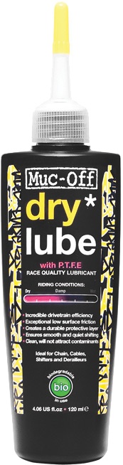 Se Muc-Off Dry Lube Olie - 120 ml hos Cykelexperten.dk