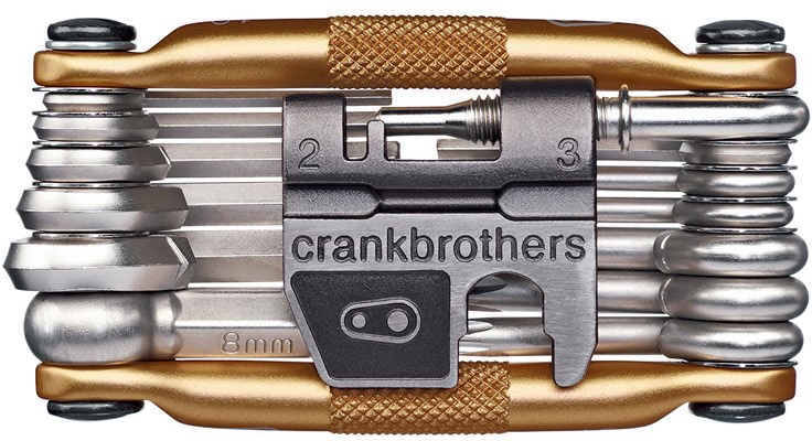Se CrankBrothers Multi-tool M19 - Gold hos Cykelexperten.dk