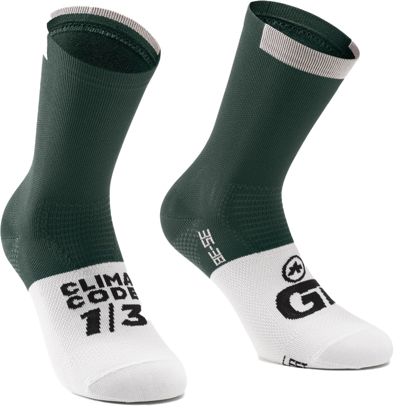 Beklædning - Sokker - Assos GT Socks C2 - Grøn/Hvid