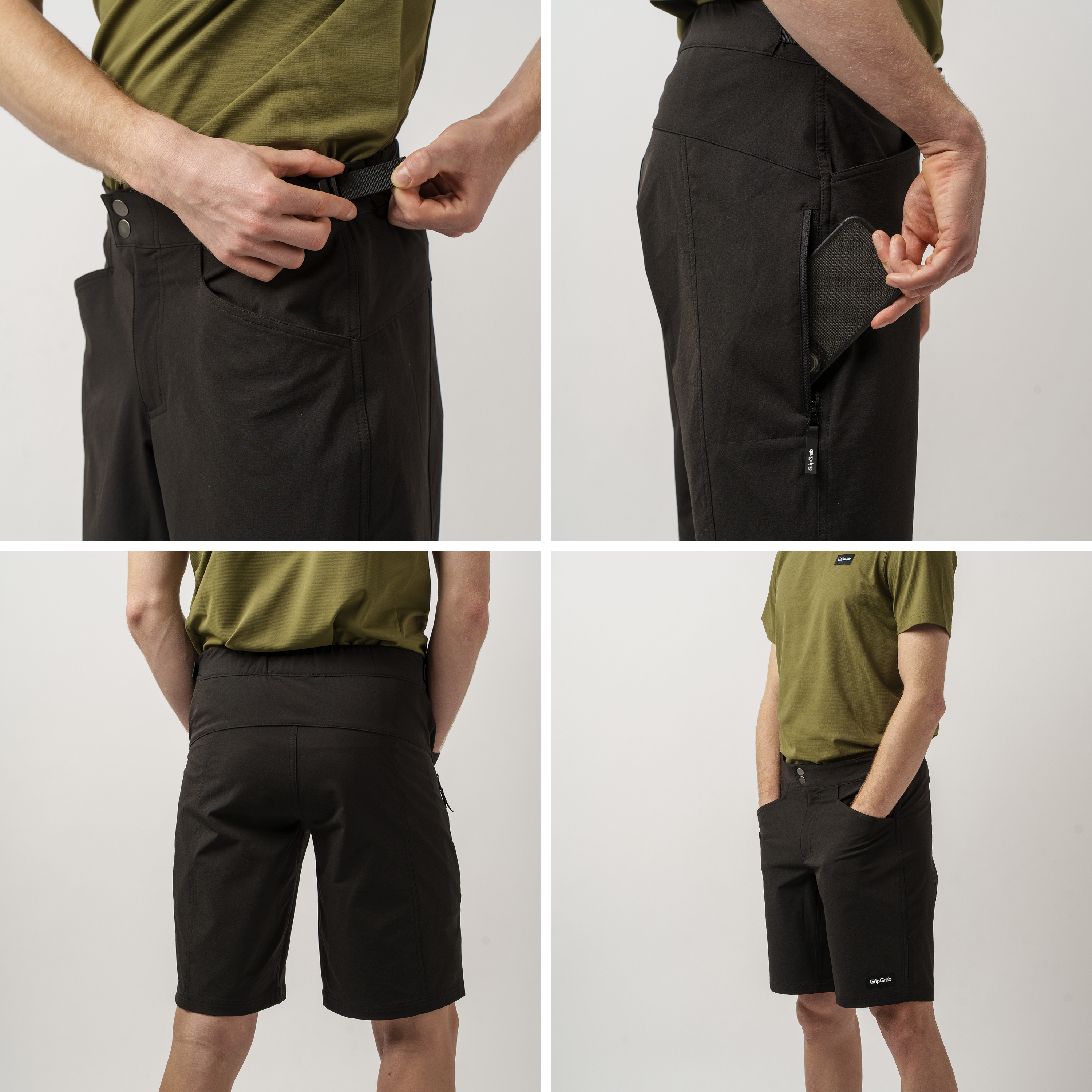 Beklædning - Cykelbukser - GripGrab Flow 2-i-1 Cykelshorts - Black