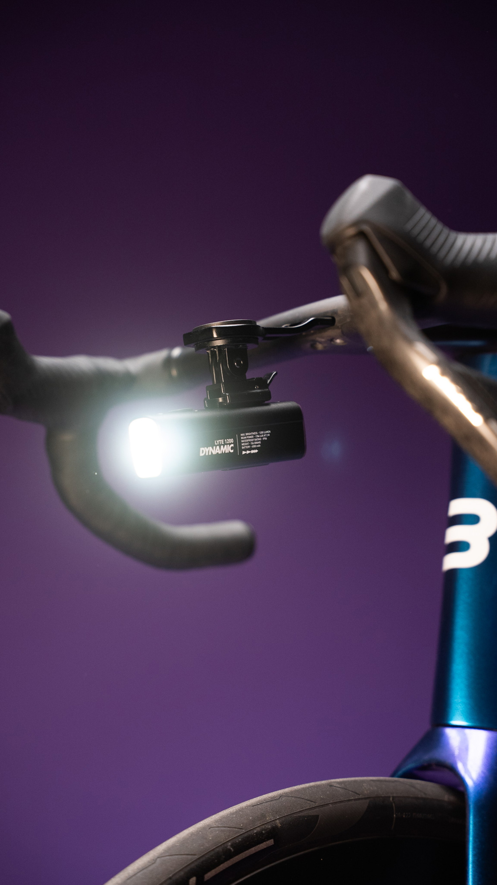 Tilbehør - Cykellygter - Dynamic Lyte 1200 Forlygte 1200 lumen