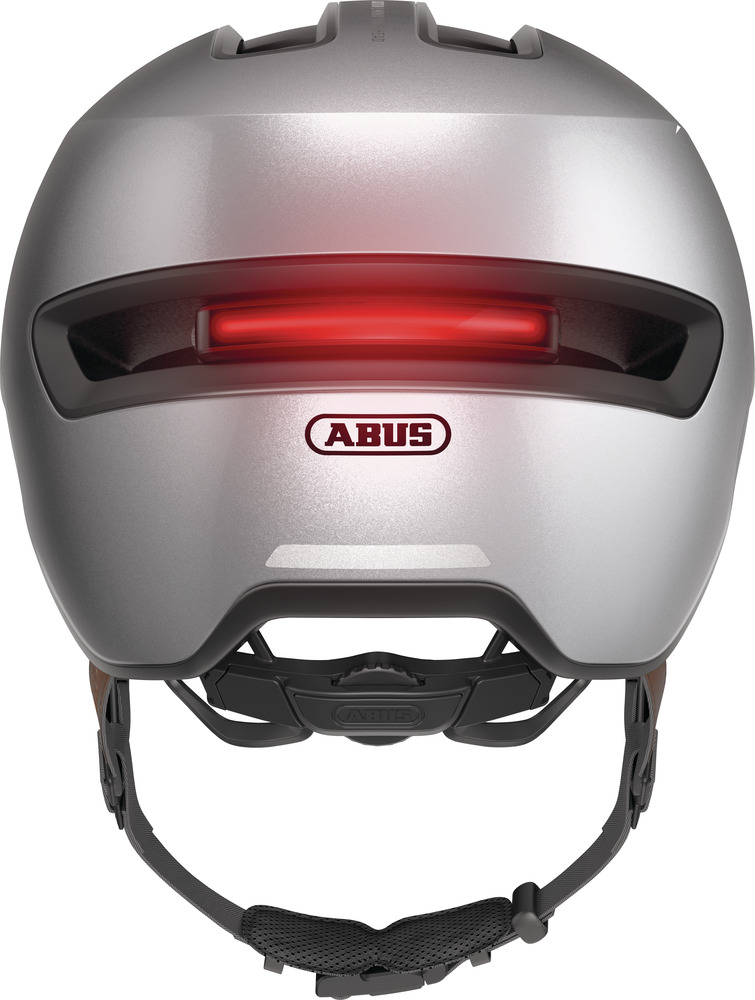 Beklædning - Cykelhjelme - Abus Hud-Y m. LED - Silver