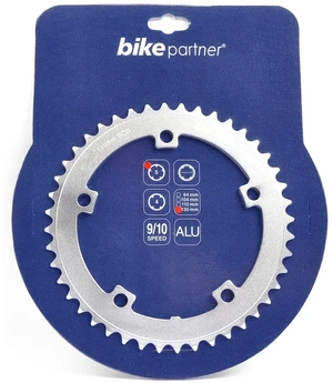 BikePartner / Driveline Klinge 42T Aluminium Sølv 130 BCD 5-huls 9/10 speed